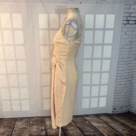 C/MEO collective Enlighten Blush Sleeveless Tie-Front Midi Dress size XS - Picture 11 of 14